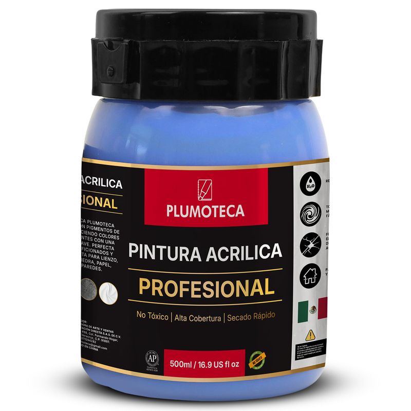 Pintura acrílica Azul Cobalto foto 2
