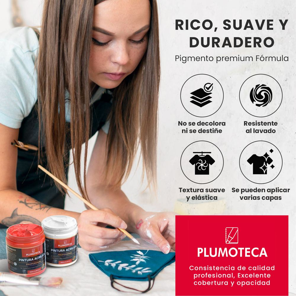 Pintura acrílica Magenta Claro foto 5