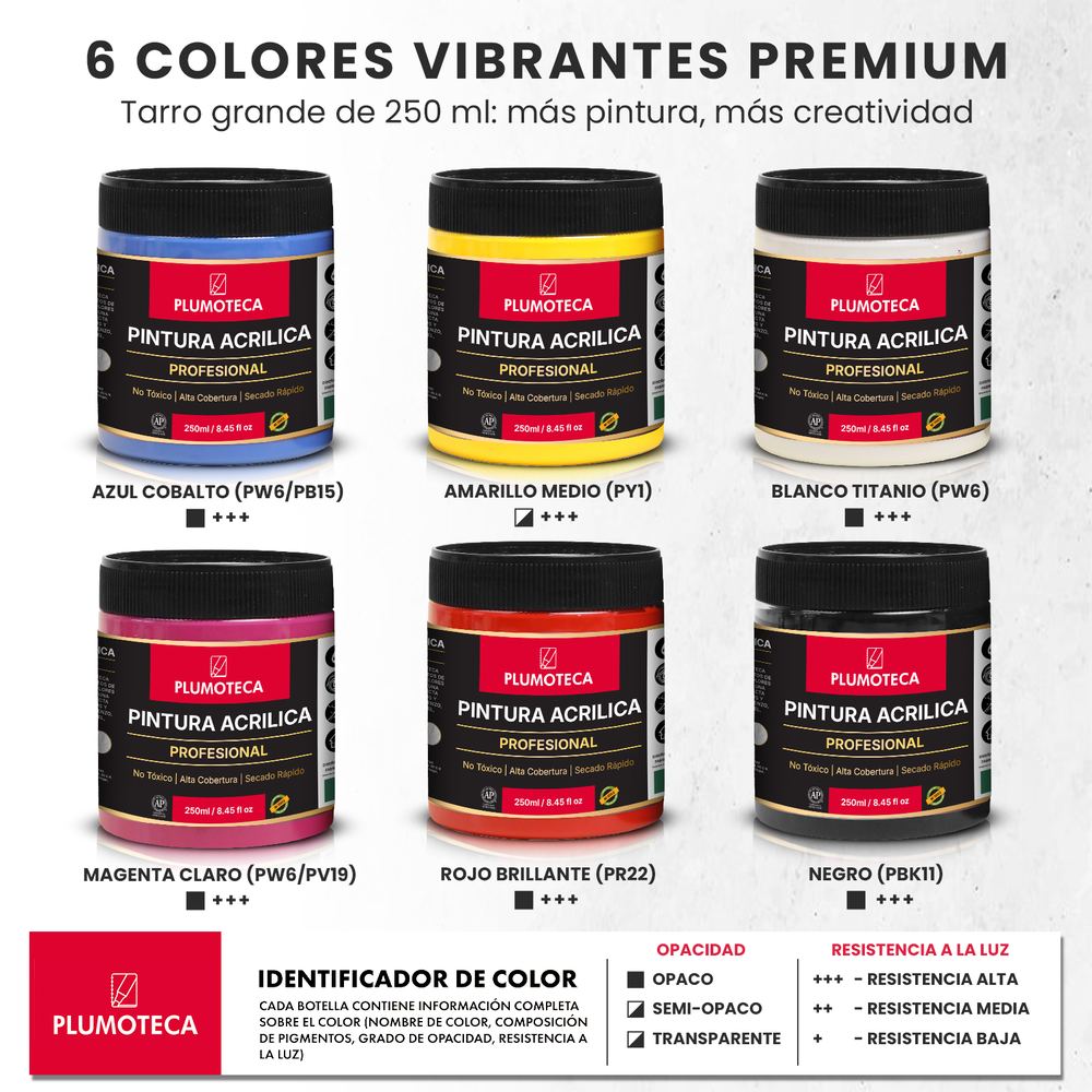 Pintura acrílica Magenta Claro foto 3