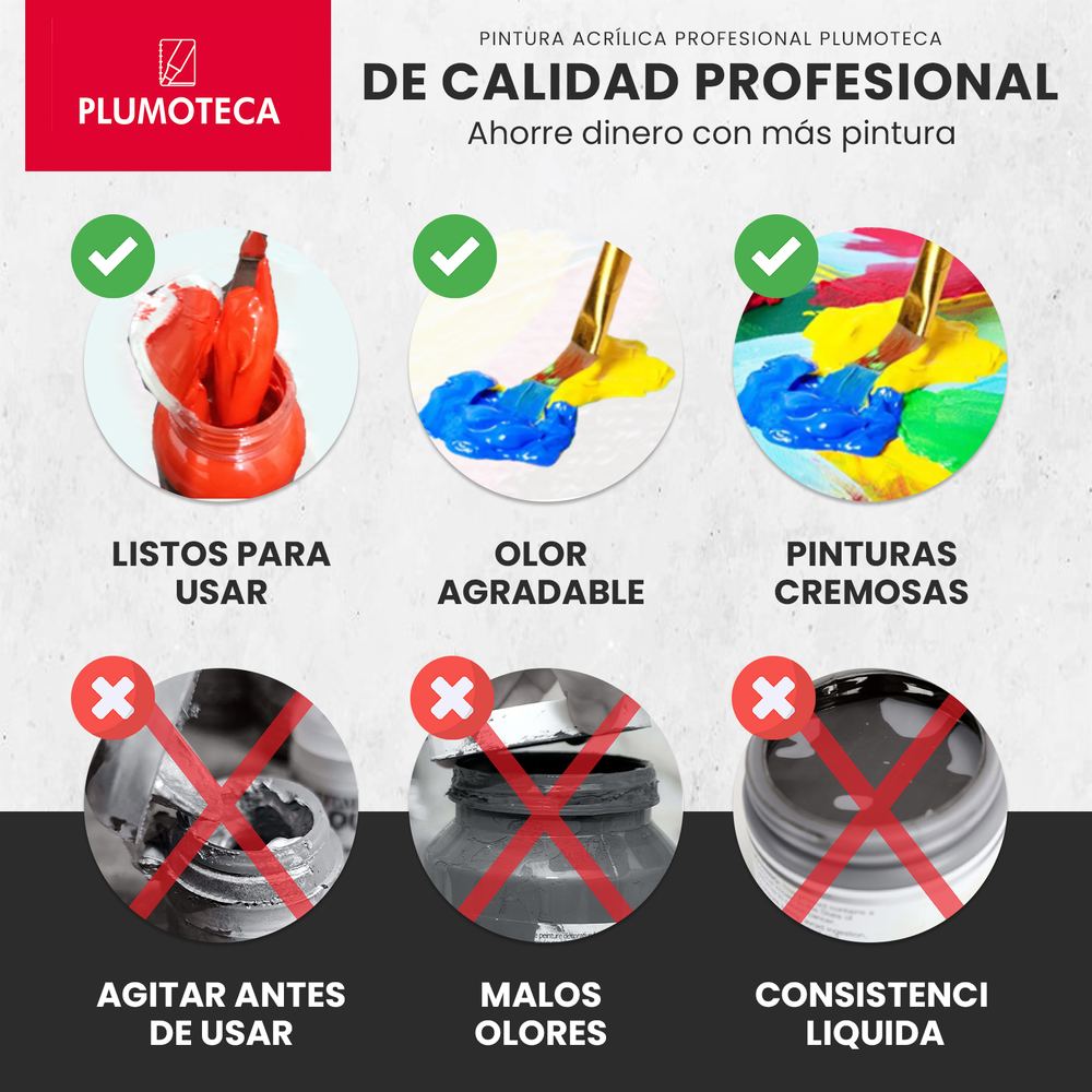 Pack 6 colores × 250 ml foto 4