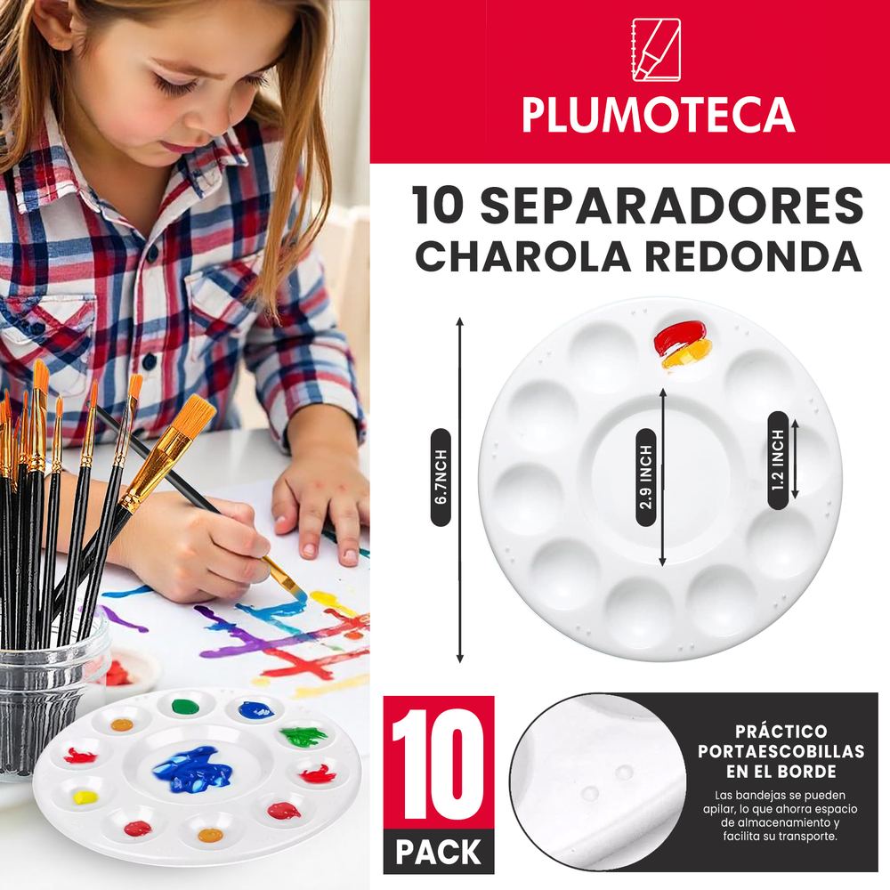 100 pinceles + 10 godetes foto 4